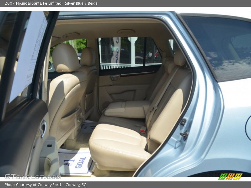 Silver Blue / Beige 2007 Hyundai Santa Fe Limited
