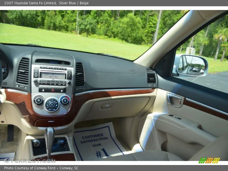 Silver Blue / Beige 2007 Hyundai Santa Fe Limited