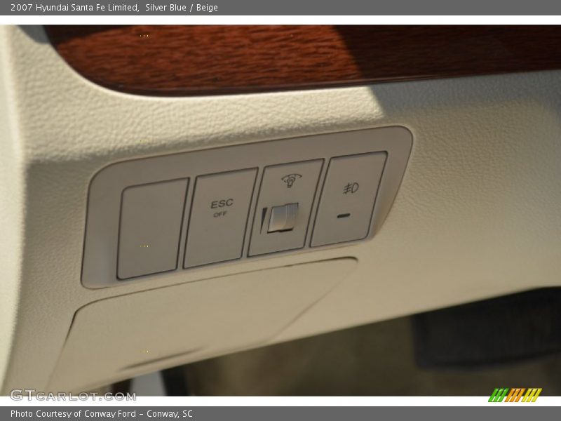 Silver Blue / Beige 2007 Hyundai Santa Fe Limited