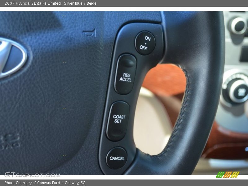 Silver Blue / Beige 2007 Hyundai Santa Fe Limited