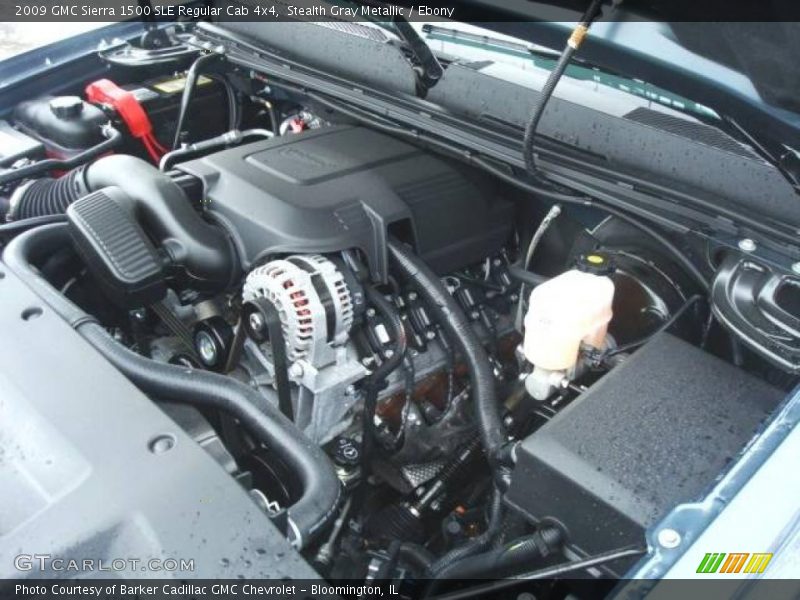 Stealth Gray Metallic / Ebony 2009 GMC Sierra 1500 SLE Regular Cab 4x4