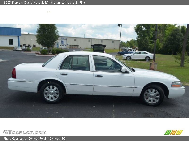 Vibrant White / Light Flint 2003 Mercury Grand Marquis LS