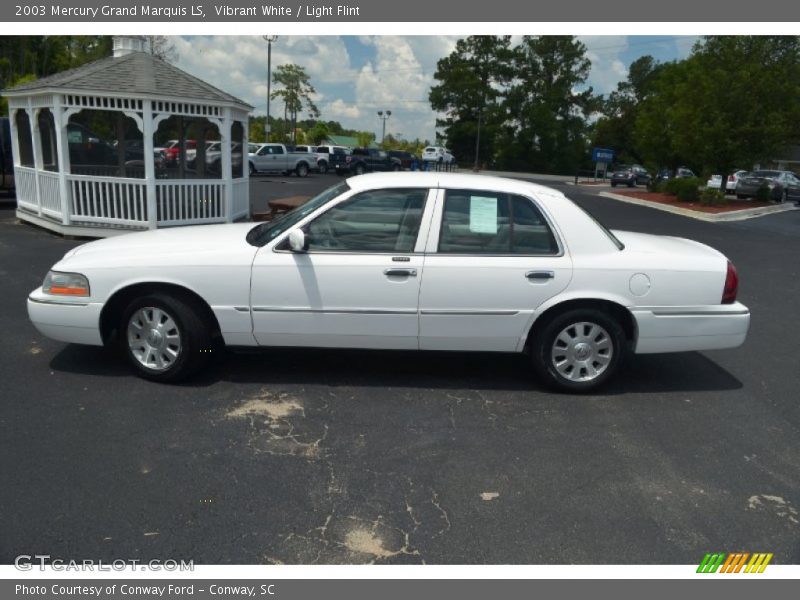 Vibrant White / Light Flint 2003 Mercury Grand Marquis LS