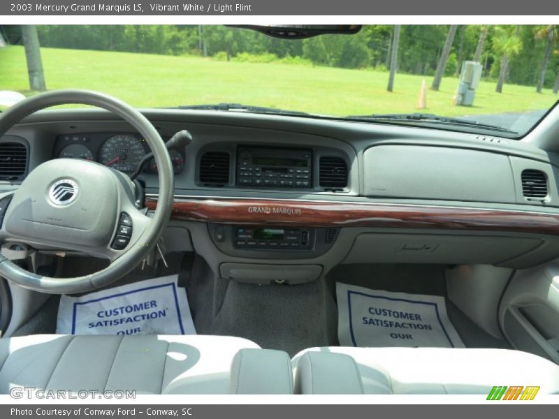 Vibrant White / Light Flint 2003 Mercury Grand Marquis LS