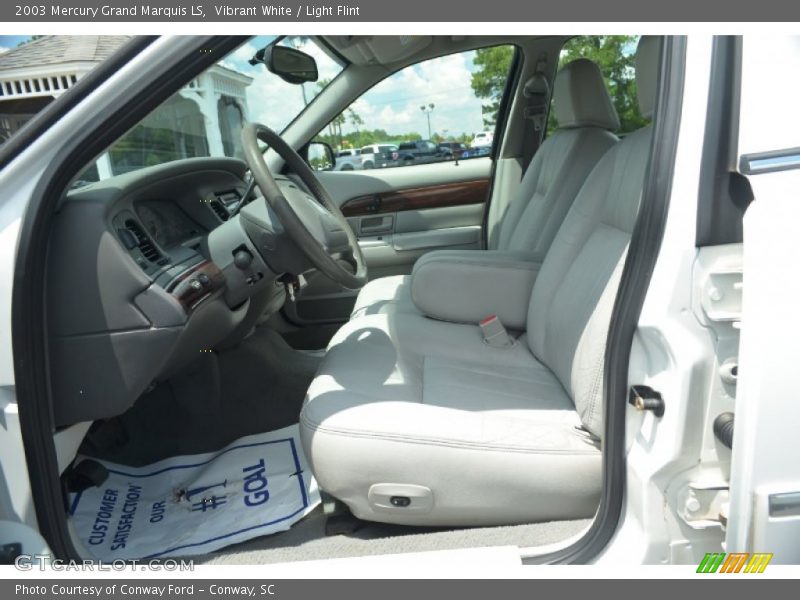 Vibrant White / Light Flint 2003 Mercury Grand Marquis LS
