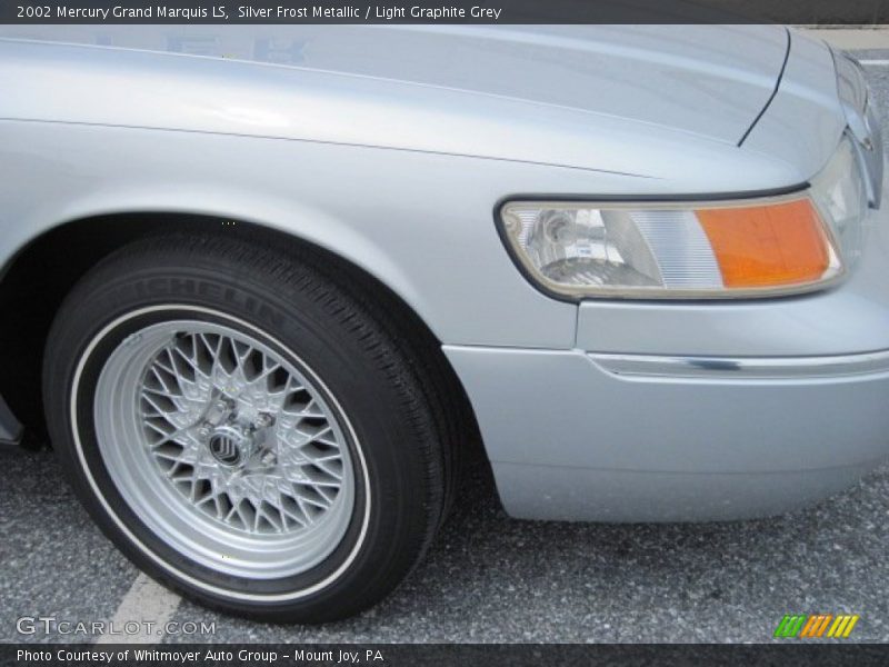 Silver Frost Metallic / Light Graphite Grey 2002 Mercury Grand Marquis LS