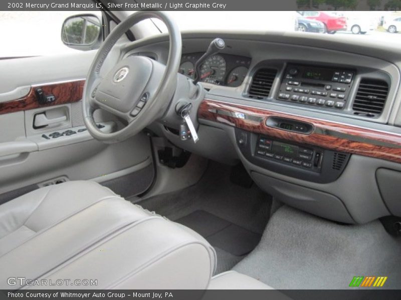 Silver Frost Metallic / Light Graphite Grey 2002 Mercury Grand Marquis LS