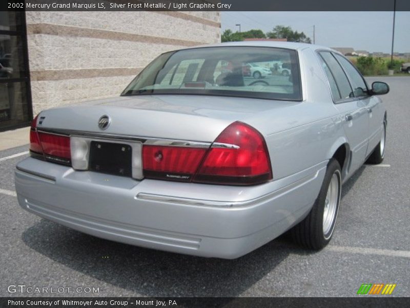 Silver Frost Metallic / Light Graphite Grey 2002 Mercury Grand Marquis LS