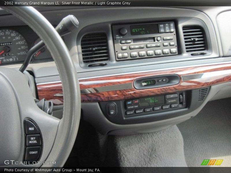 Silver Frost Metallic / Light Graphite Grey 2002 Mercury Grand Marquis LS