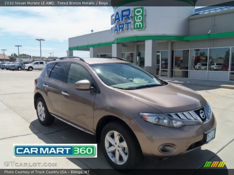 Tinted Bronze Metallic / Beige 2010 Nissan Murano LE AWD