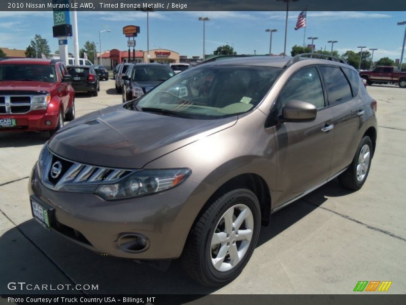 Tinted Bronze Metallic / Beige 2010 Nissan Murano LE AWD
