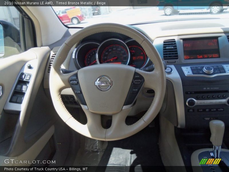 Tinted Bronze Metallic / Beige 2010 Nissan Murano LE AWD