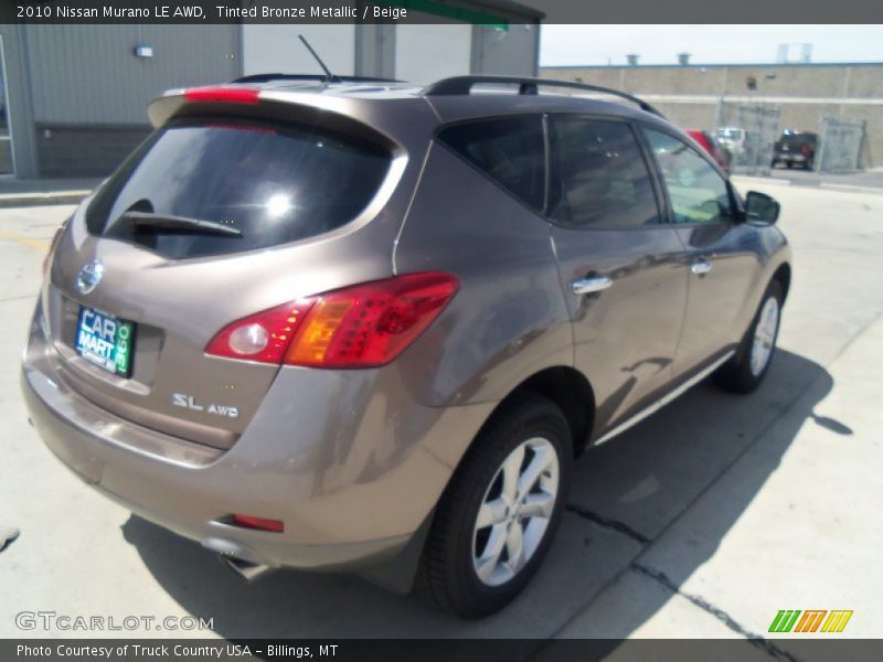 Tinted Bronze Metallic / Beige 2010 Nissan Murano LE AWD