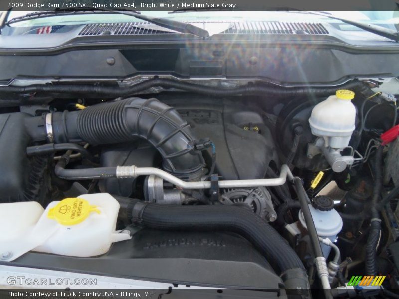 Bright White / Medium Slate Gray 2009 Dodge Ram 2500 SXT Quad Cab 4x4