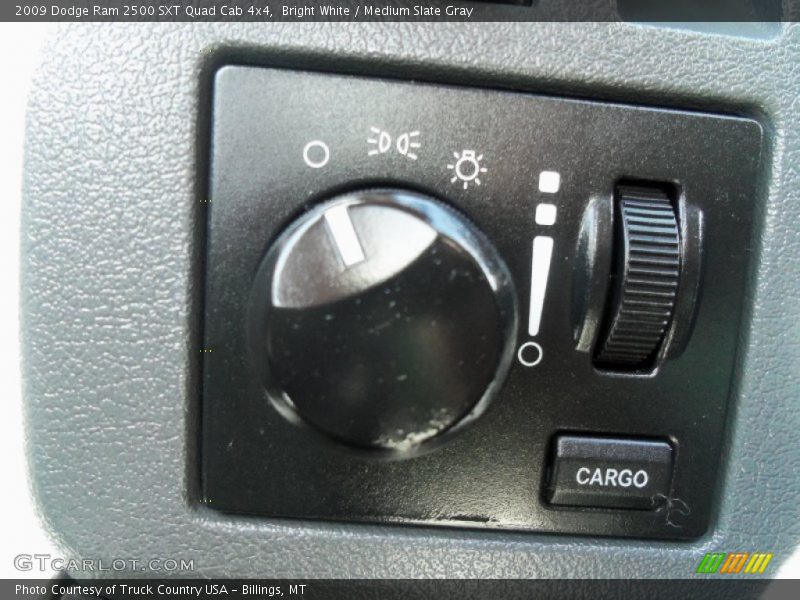 Bright White / Medium Slate Gray 2009 Dodge Ram 2500 SXT Quad Cab 4x4