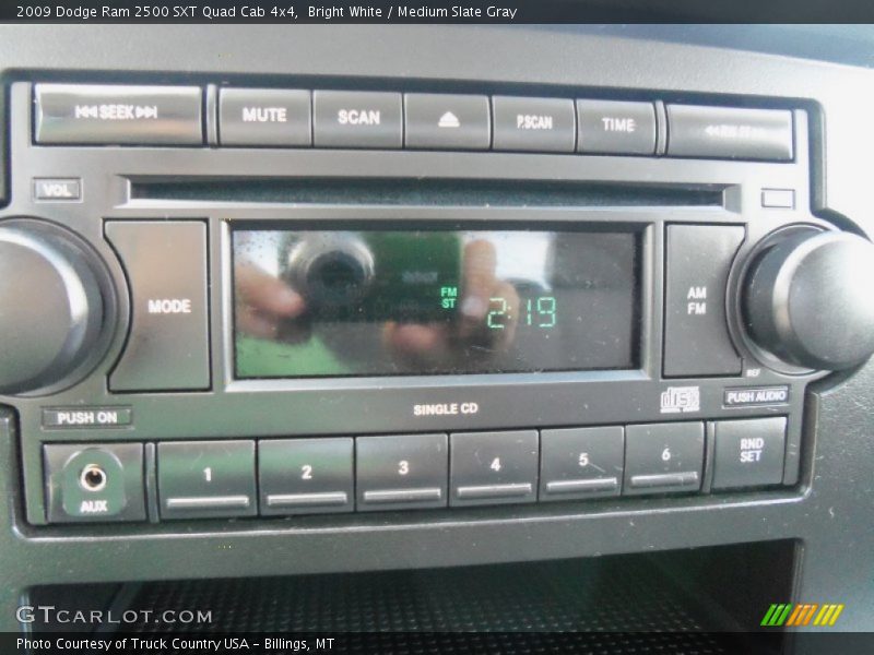 Bright White / Medium Slate Gray 2009 Dodge Ram 2500 SXT Quad Cab 4x4