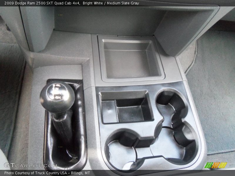 Bright White / Medium Slate Gray 2009 Dodge Ram 2500 SXT Quad Cab 4x4