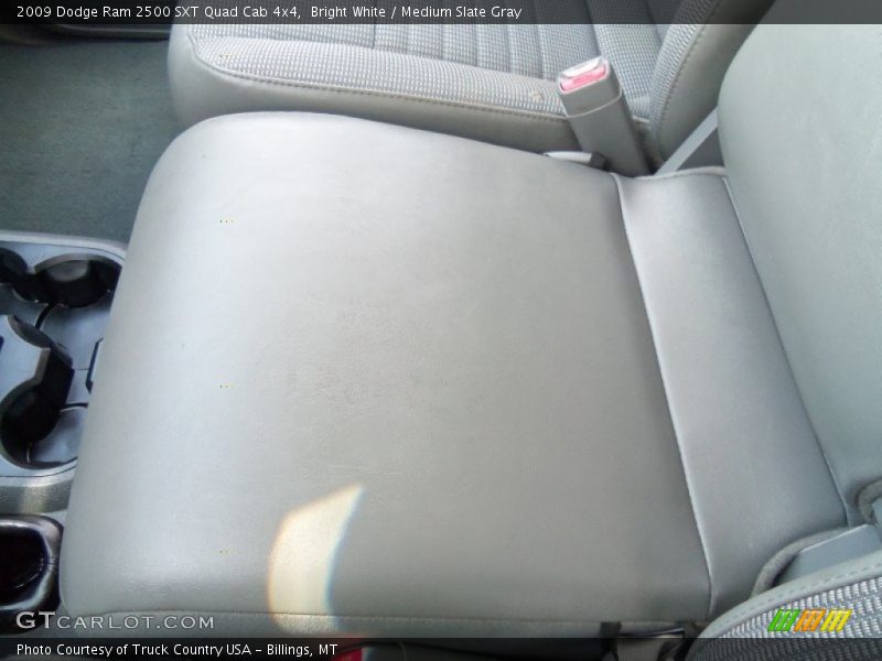 Bright White / Medium Slate Gray 2009 Dodge Ram 2500 SXT Quad Cab 4x4