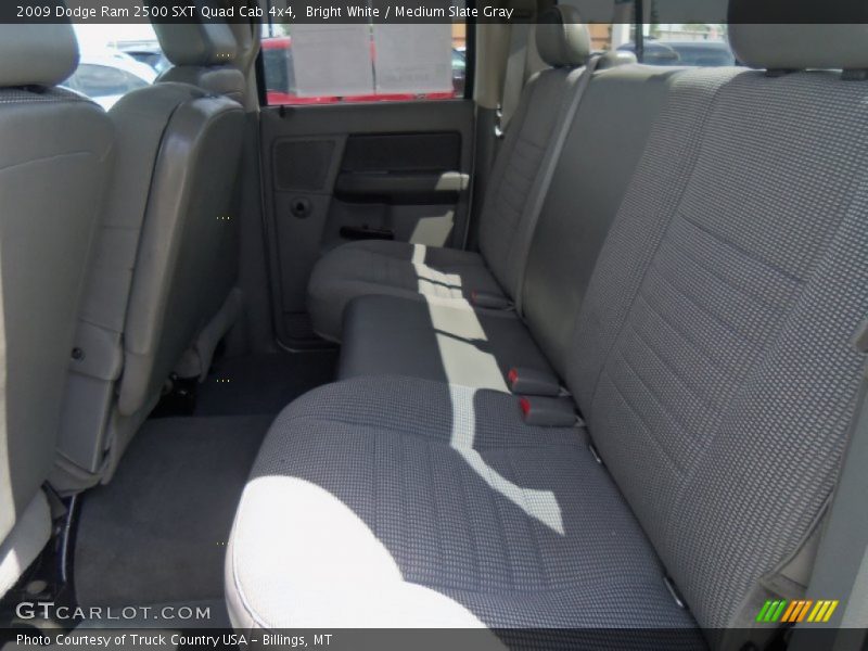 Bright White / Medium Slate Gray 2009 Dodge Ram 2500 SXT Quad Cab 4x4