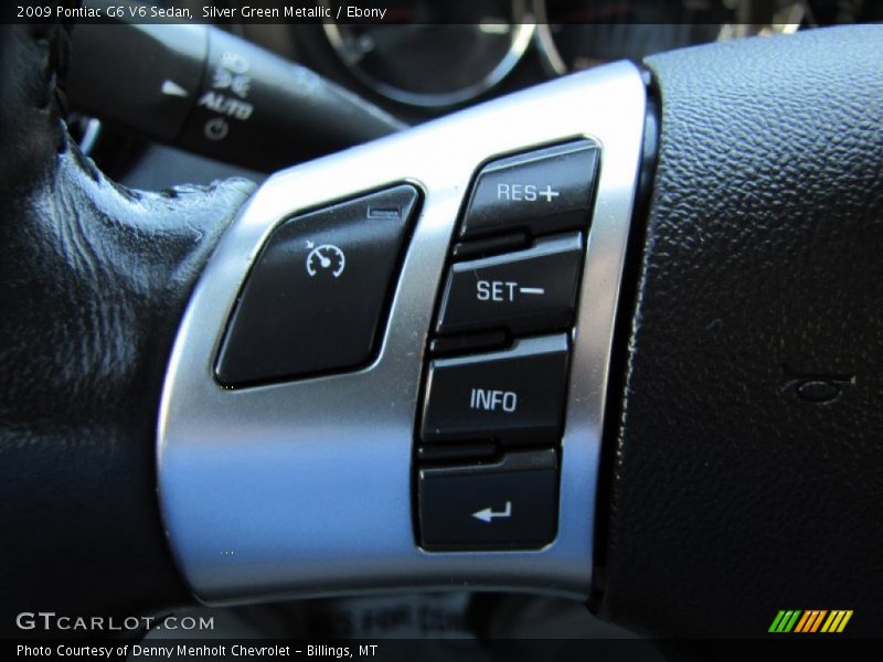 Silver Green Metallic / Ebony 2009 Pontiac G6 V6 Sedan