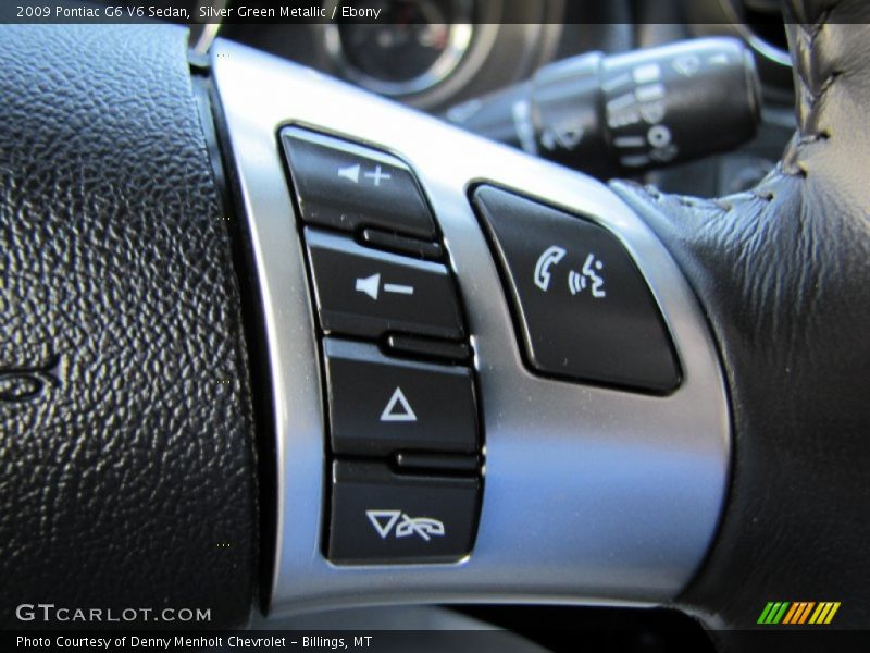 Silver Green Metallic / Ebony 2009 Pontiac G6 V6 Sedan