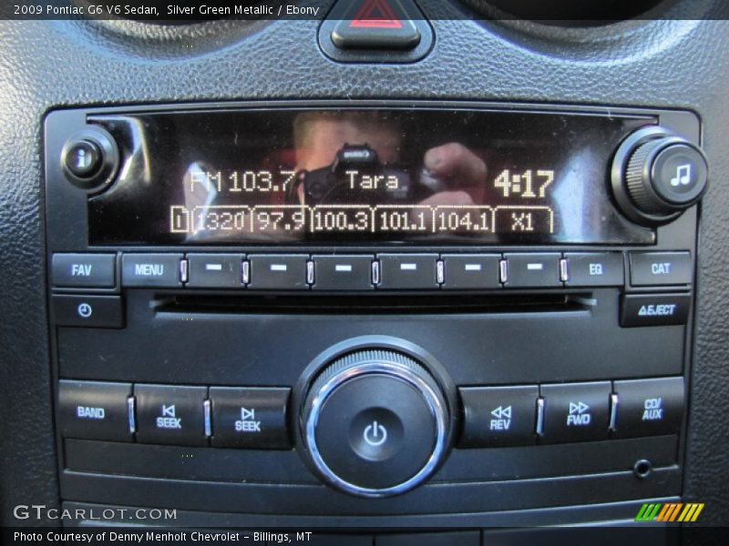Silver Green Metallic / Ebony 2009 Pontiac G6 V6 Sedan