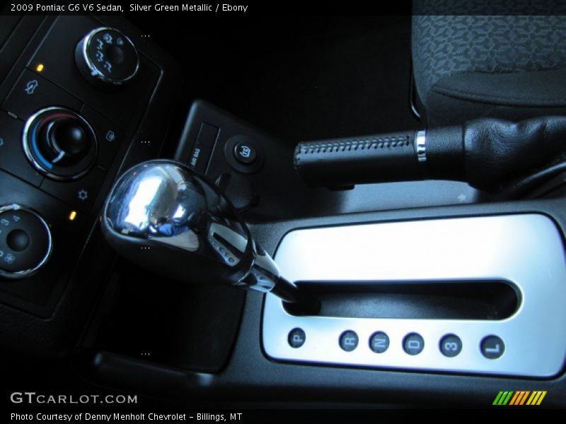Silver Green Metallic / Ebony 2009 Pontiac G6 V6 Sedan