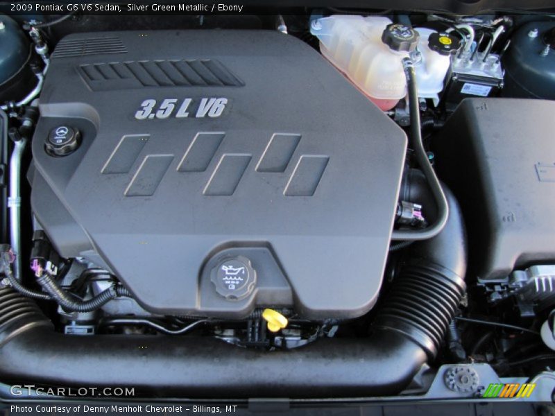 Silver Green Metallic / Ebony 2009 Pontiac G6 V6 Sedan