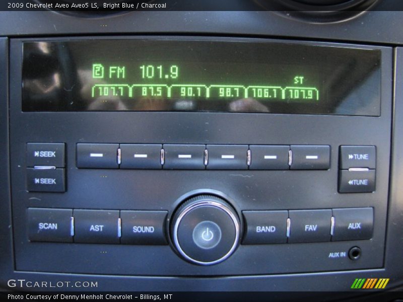Bright Blue / Charcoal 2009 Chevrolet Aveo Aveo5 LS