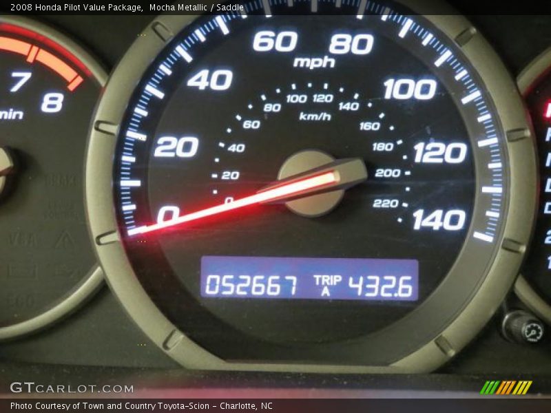 Mocha Metallic / Saddle 2008 Honda Pilot Value Package