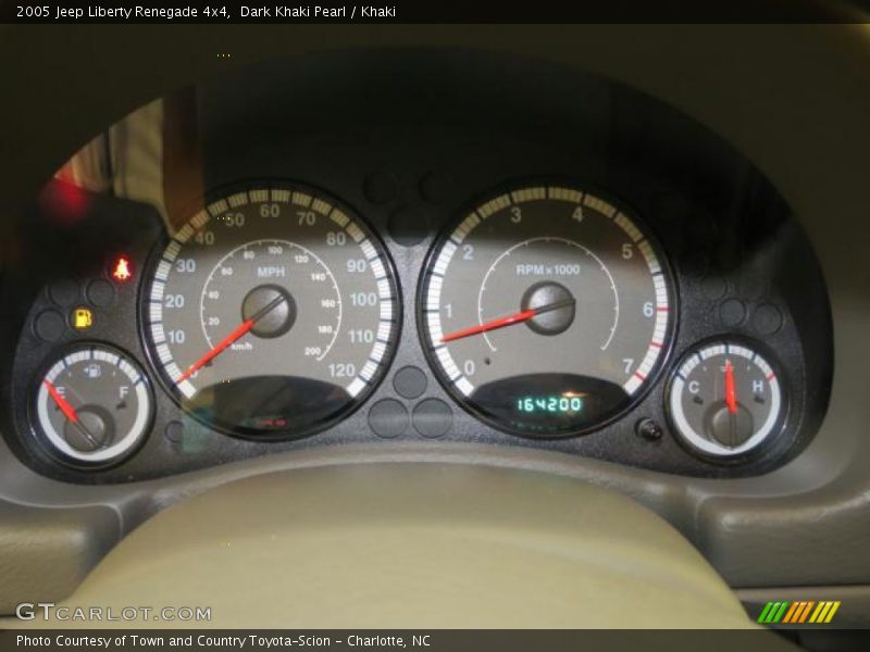 Dark Khaki Pearl / Khaki 2005 Jeep Liberty Renegade 4x4