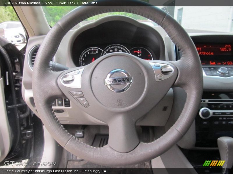 Super Black / Caffe Latte 2009 Nissan Maxima 3.5 SV