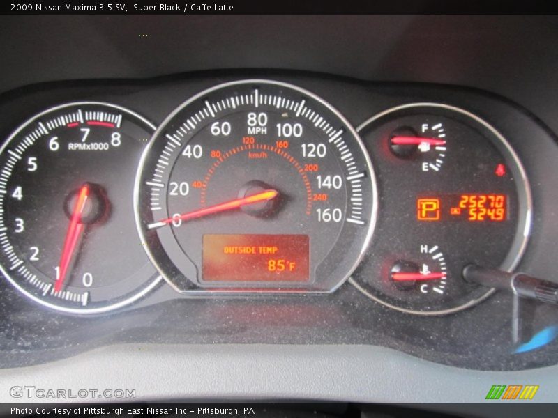 Super Black / Caffe Latte 2009 Nissan Maxima 3.5 SV