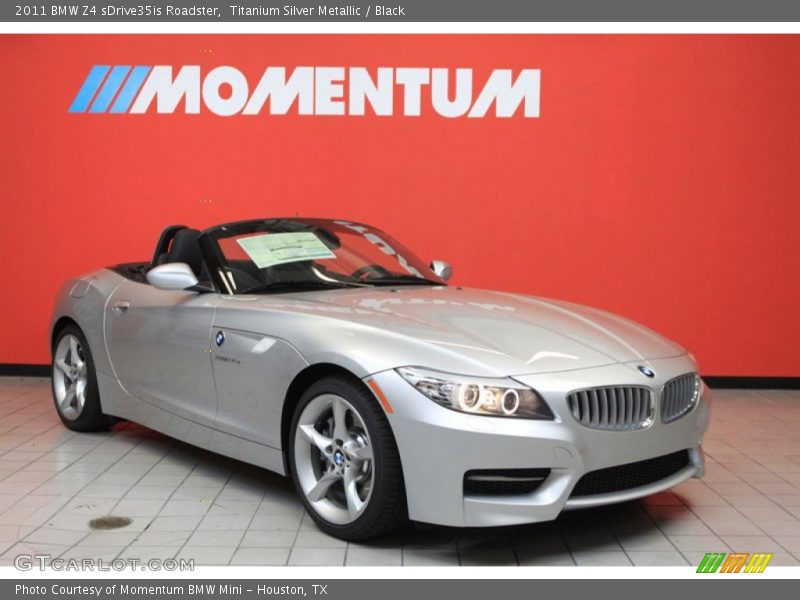Titanium Silver Metallic / Black 2011 BMW Z4 sDrive35is Roadster