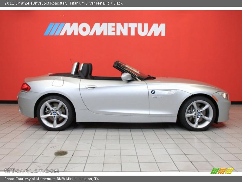 Titanium Silver Metallic / Black 2011 BMW Z4 sDrive35is Roadster