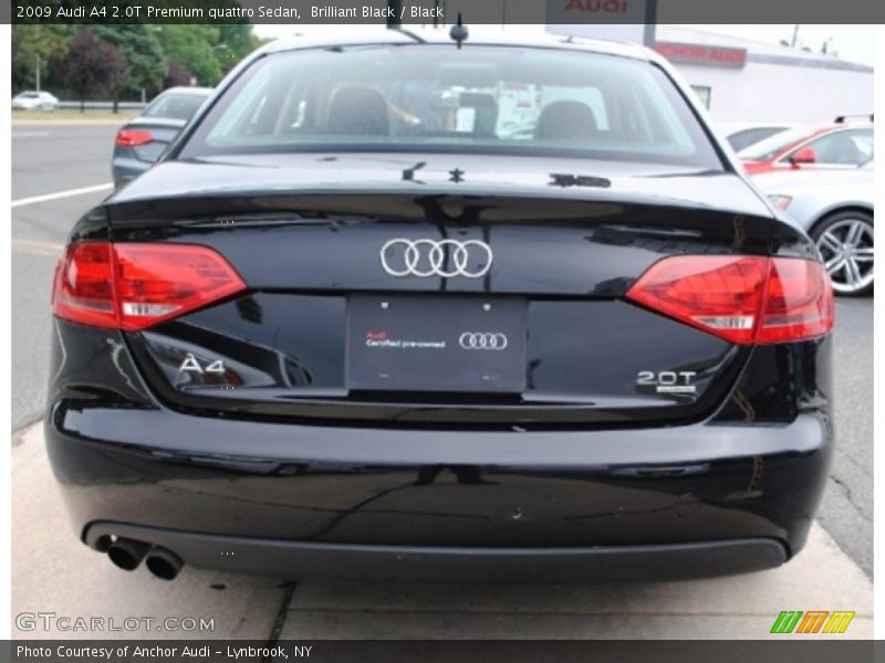 Brilliant Black / Black 2009 Audi A4 2.0T Premium quattro Sedan