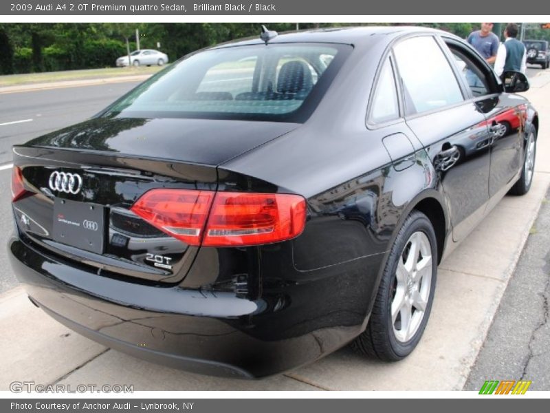 Brilliant Black / Black 2009 Audi A4 2.0T Premium quattro Sedan