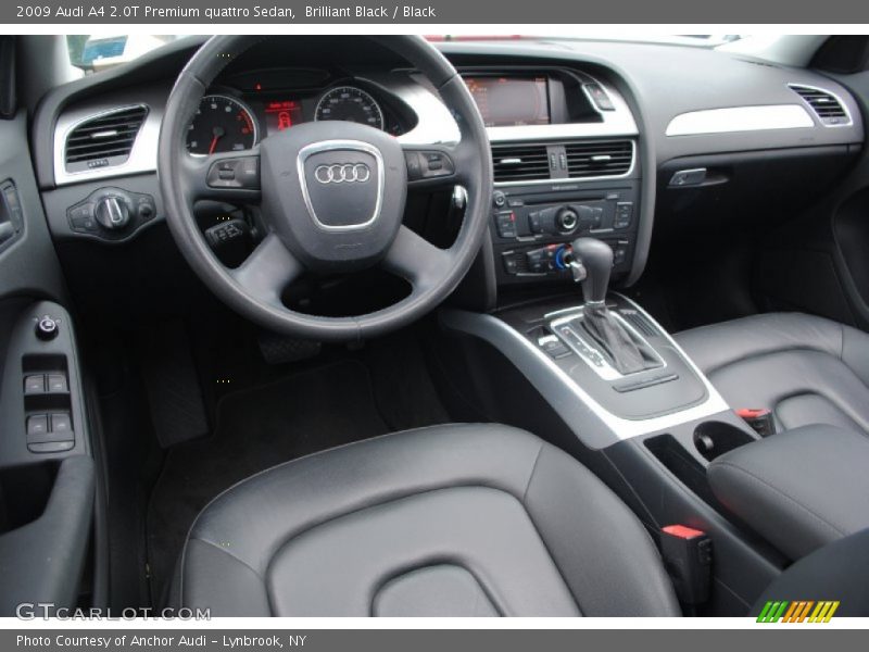 Black Interior - 2009 A4 2.0T Premium quattro Sedan 