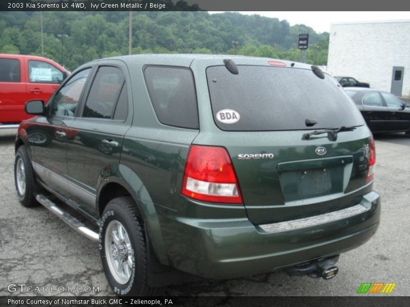 Ivy Green Metallic / Beige 2003 Kia Sorento LX 4WD