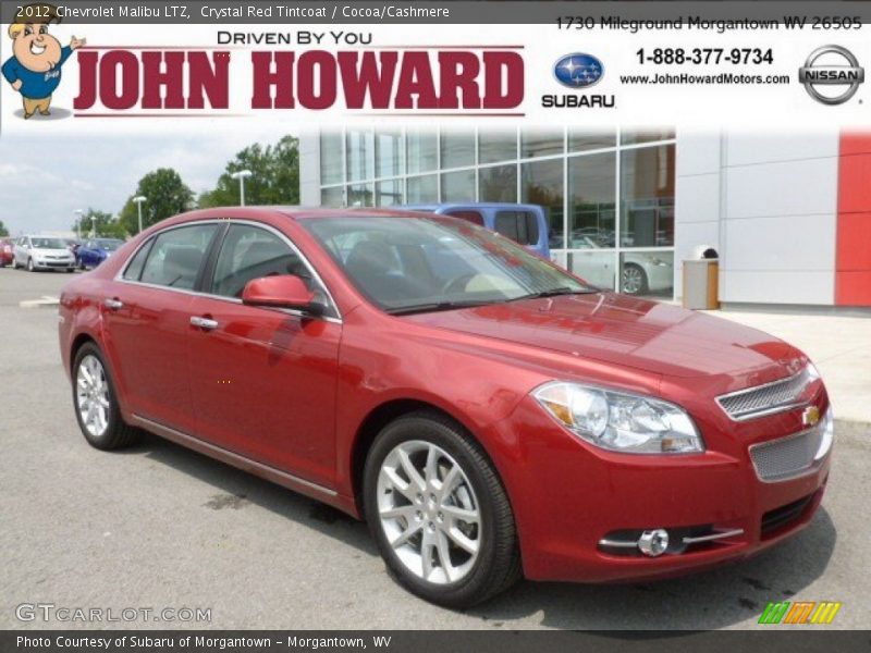 Crystal Red Tintcoat / Cocoa/Cashmere 2012 Chevrolet Malibu LTZ