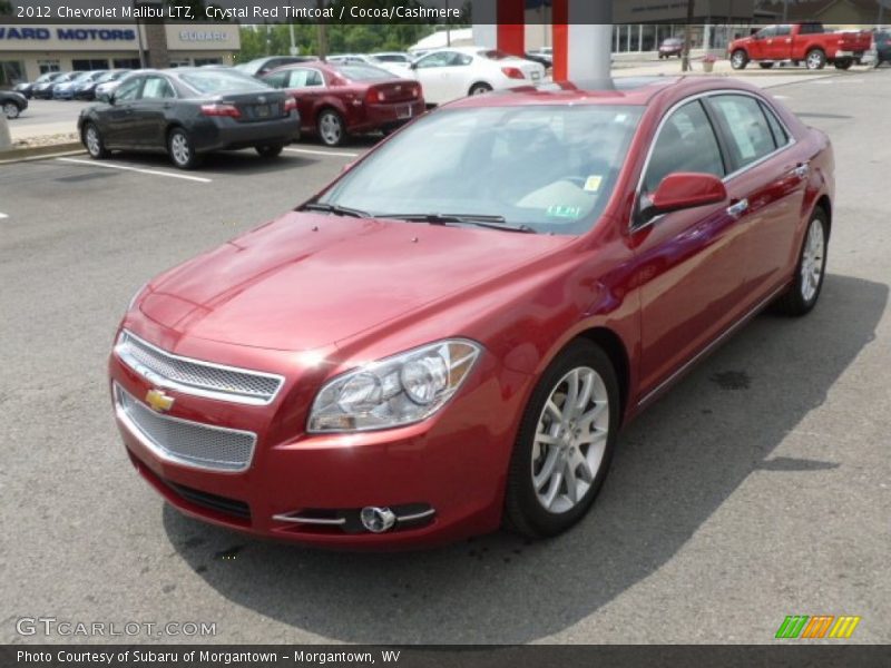 Crystal Red Tintcoat / Cocoa/Cashmere 2012 Chevrolet Malibu LTZ