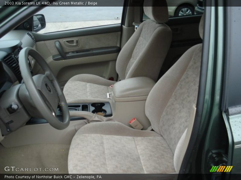 Front Seat of 2003 Sorento LX 4WD