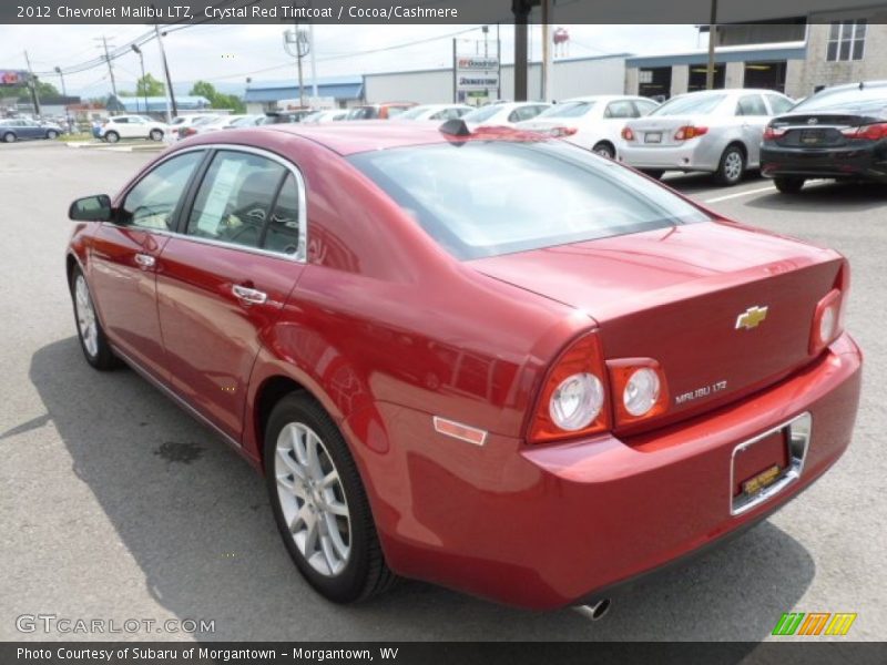 Crystal Red Tintcoat / Cocoa/Cashmere 2012 Chevrolet Malibu LTZ