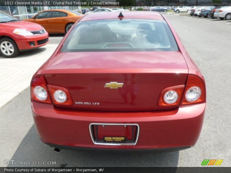 Crystal Red Tintcoat / Cocoa/Cashmere 2012 Chevrolet Malibu LTZ