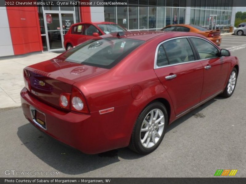 Crystal Red Tintcoat / Cocoa/Cashmere 2012 Chevrolet Malibu LTZ
