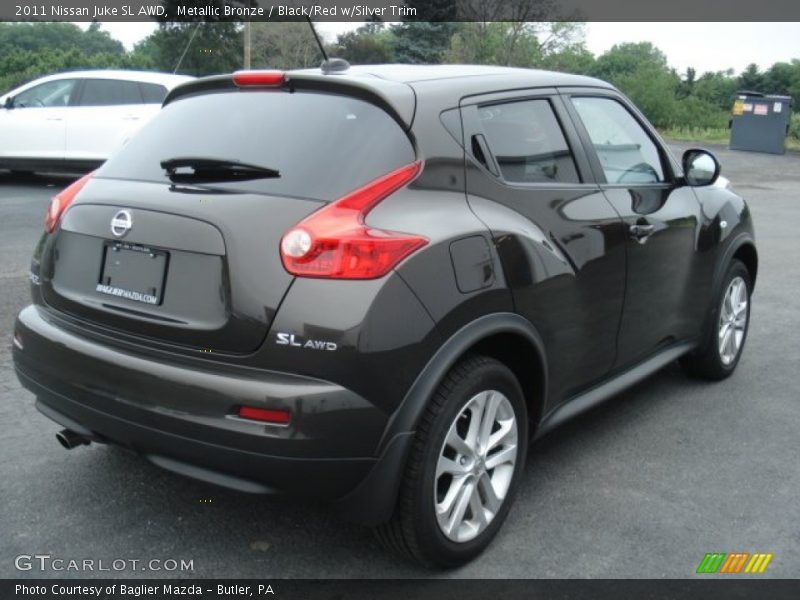 Metallic Bronze / Black/Red w/Silver Trim 2011 Nissan Juke SL AWD