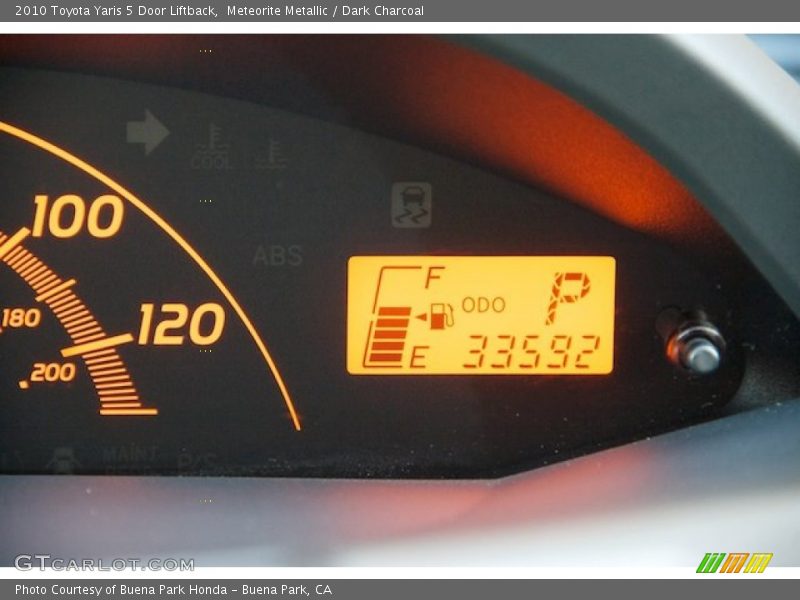 Meteorite Metallic / Dark Charcoal 2010 Toyota Yaris 5 Door Liftback