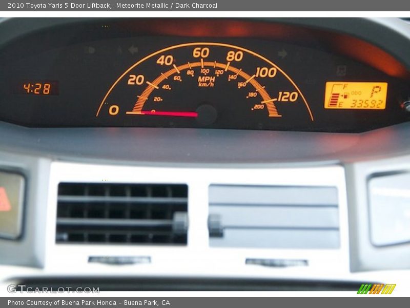 Meteorite Metallic / Dark Charcoal 2010 Toyota Yaris 5 Door Liftback