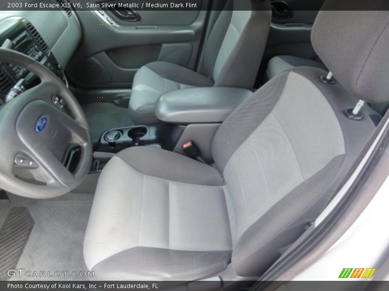 Satin Silver Metallic / Medium Dark Flint 2003 Ford Escape XLS V6