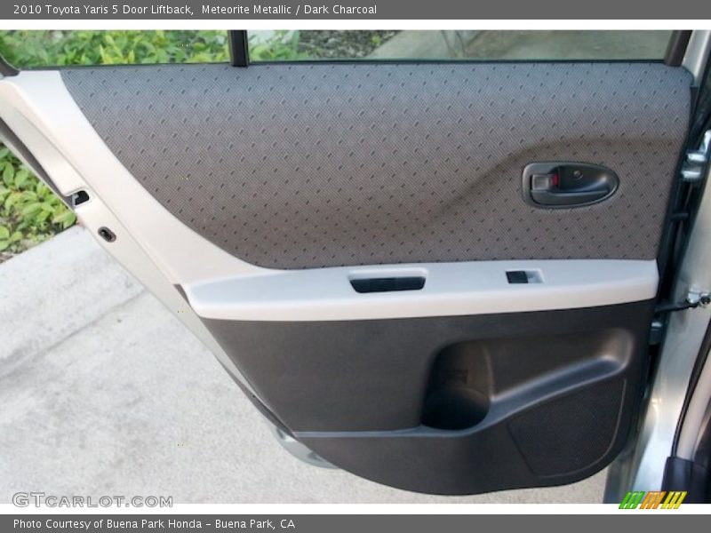 Meteorite Metallic / Dark Charcoal 2010 Toyota Yaris 5 Door Liftback